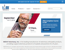 Tablet Screenshot of imexvet.com